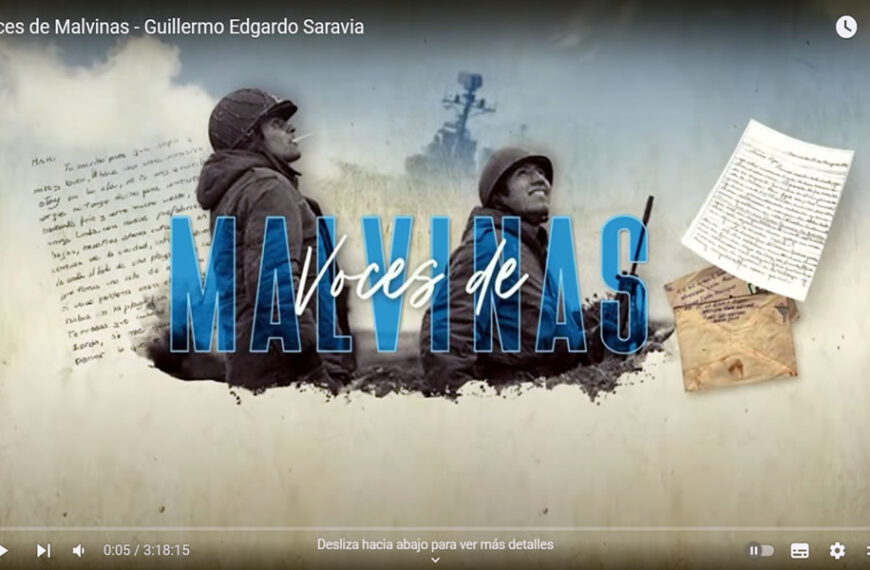Último video de “Voces de Malvinas”, entrevista al Brigadier VGM (R) Guillermo SARAVIA